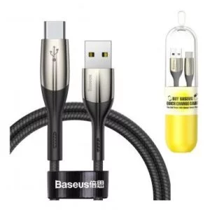 Baseus Horizontal Data Cable With An Indicator Lamp USB For Type-C 3A TZCATSP-A01 baseus