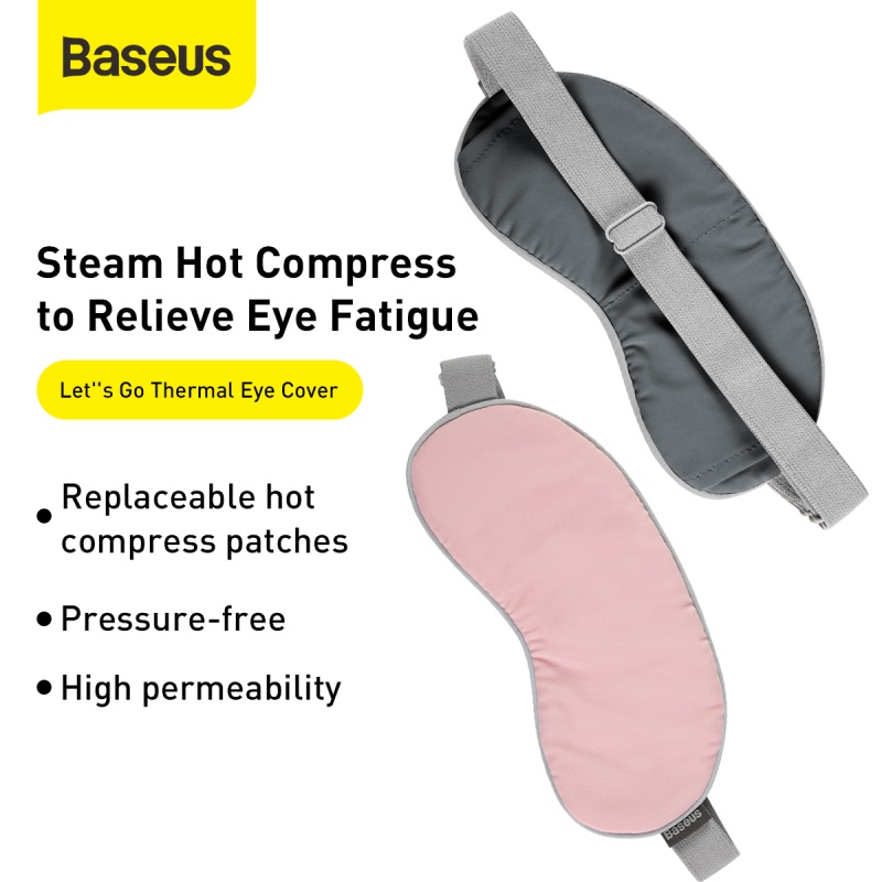 Baseus Thermal Series Eye Cover (with 2 Packs of Hot Compress Patches for Replacement)