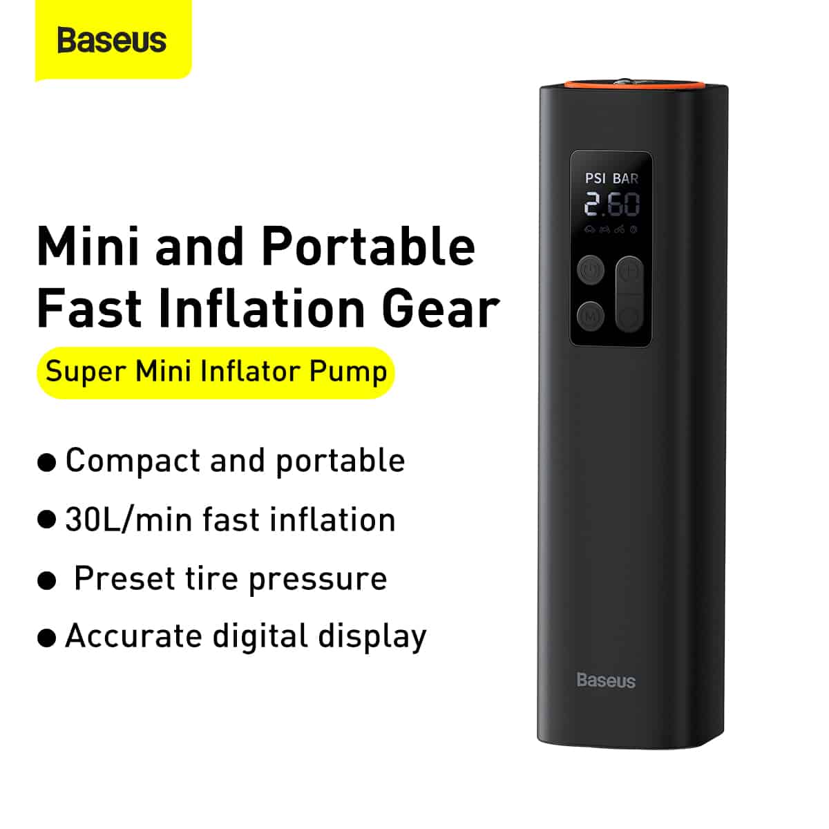 Baseus Mini Inflator Pump