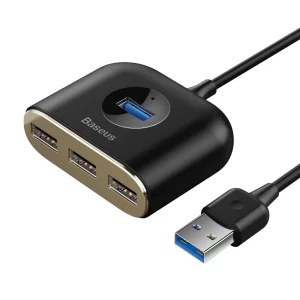 Baseus Square Round 4 in 1 USB HUB Adapter USB to 1 USB 3.0