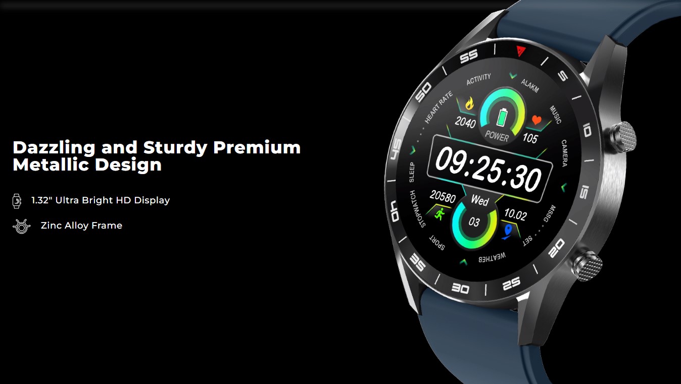 Yolo Fortuner Pro – 1.32 inch HD Display Calling Smart Watch - 6 Months Warranty - Xcessories Hub