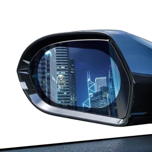 Baseus 0.15mm Rainproof Film for Car Rear View Mirror (Oval 2 pcs/pack 135*95mm) - Transparent