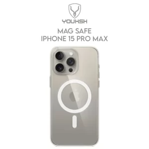Youksh MagSafe Clear Cover for iPhone 15 Pro max