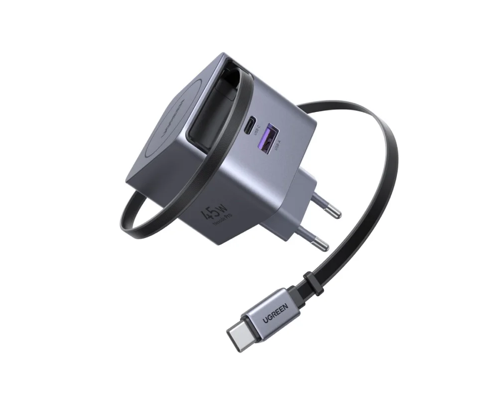 UGREEN 45W Nexode Pro GaN Fast Charger with Retractable Cable – 65822 Price in Pakistan