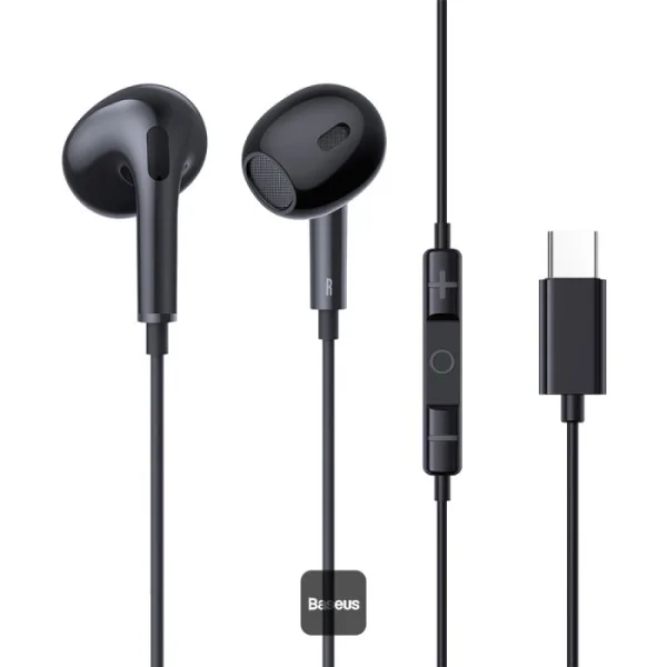 Baseus Encok CZ17 Type-C Wired Earphones – Black Price in Pakistan