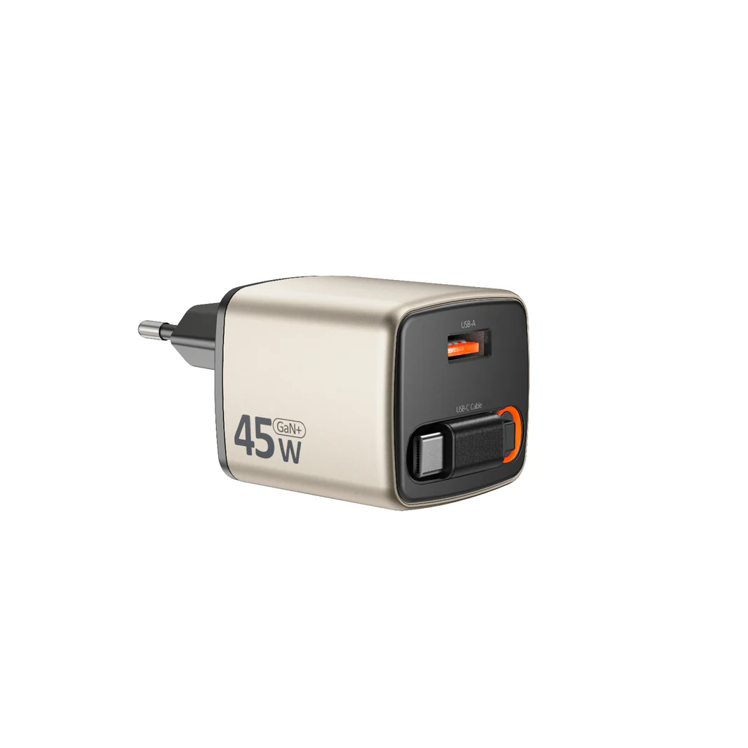 Micropack 45W Fast Charging Wall Charger with Retractable Cable – MWC-245 Price in Pakistan