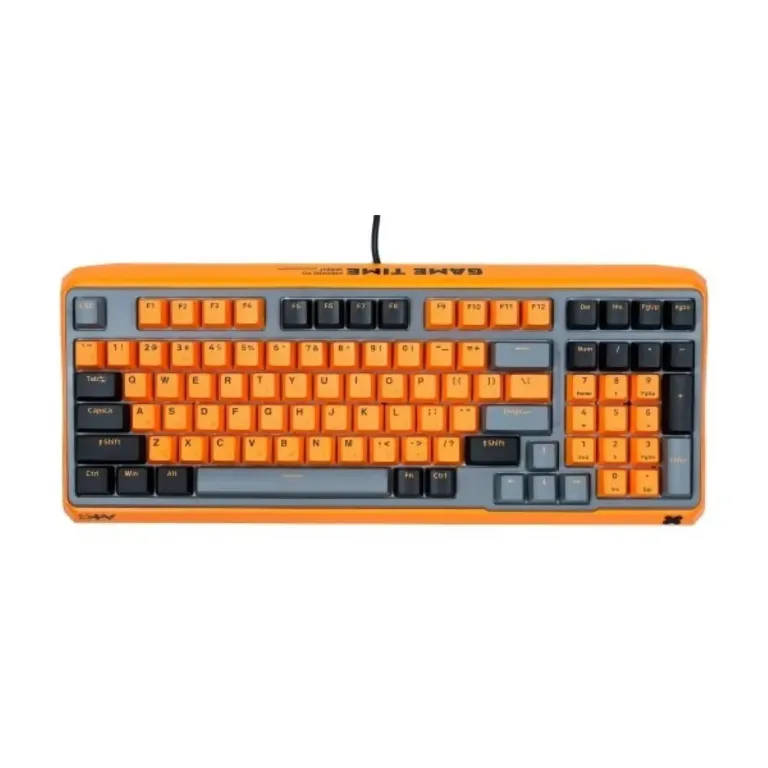 Rapoo ESK750-98 RGB Backlit Mechanical Gaming Keyboard – Orange Grey Black Price in Pakistan