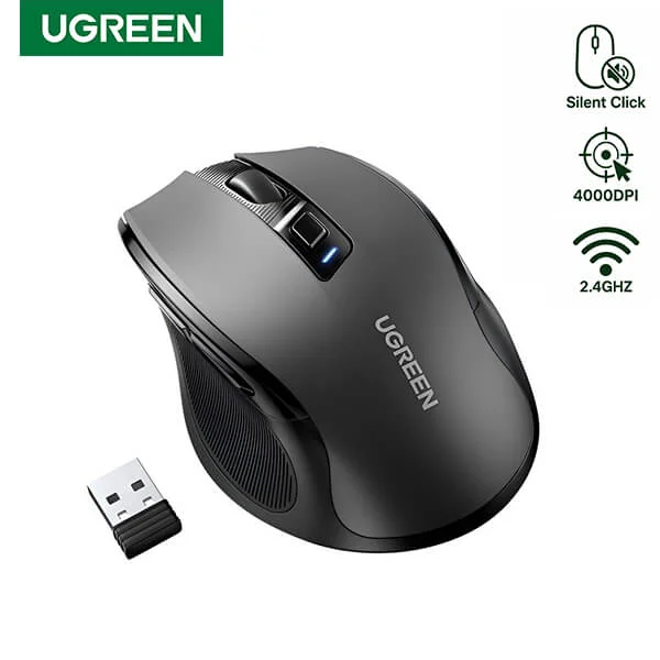 Ugreen Ergonomic Optical 4000 DPI Wireless Mouse – 45389 Price in Pakistan