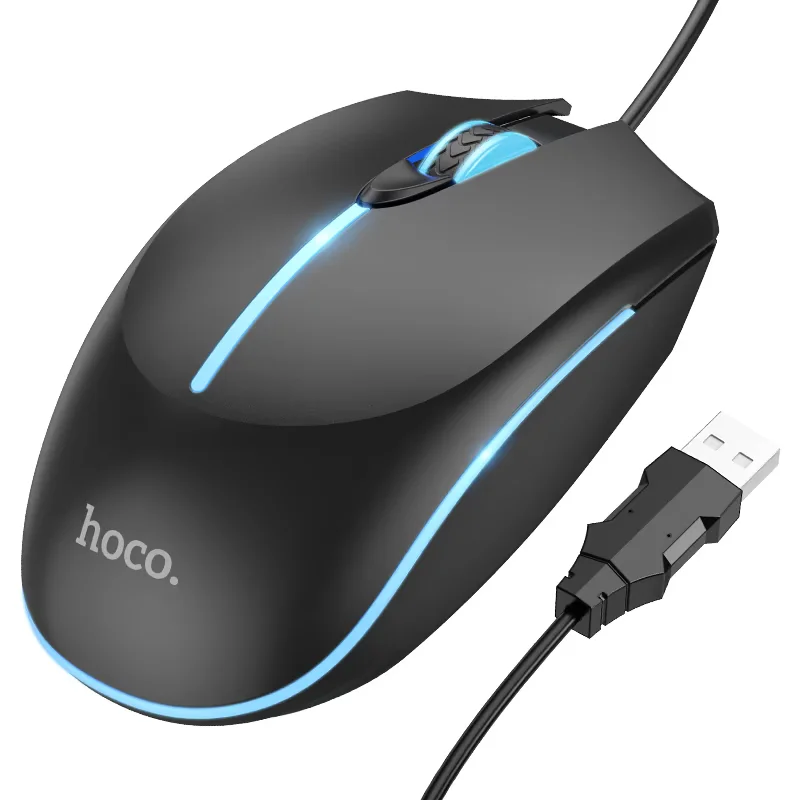 HOCO GM37 Wonderful Gaming Luminous Wired Optical Mouse Price in Pakistan