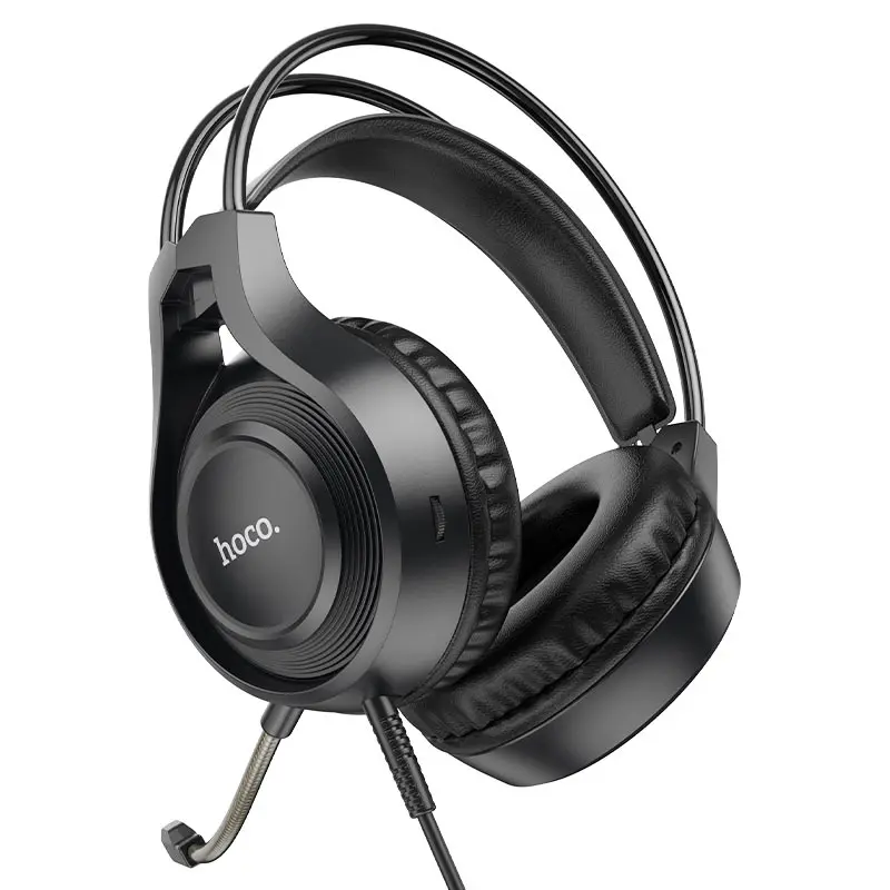 Hoco W106 Tiger Wired Gaming Headset with Mic – Black Price in Pakistan
