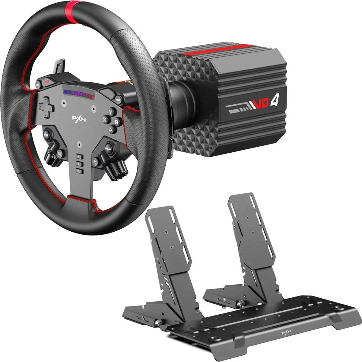 PXN VD4 Bundle Direct Drive Racing Wheel with Pedals for PC Price in Pakistan