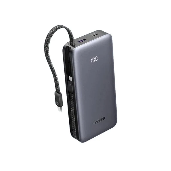 Ugreen 20000mAh 30W Power Bank with Built-in Cable – 55985 Price in Pakistan